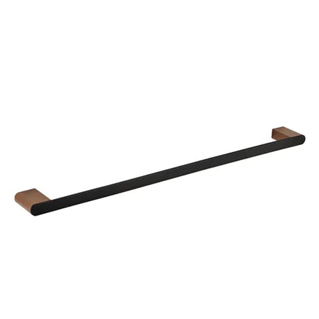ZEVIO Single Towel Rail (750mm) - Black & Rose Gold