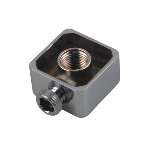 3 Functions Square Hand Held Shower Set With Rail - Chrome