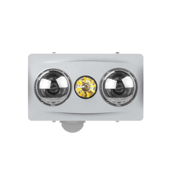 MODURA BathLux2 Silver Exhaust Fan With 8w Led Light