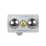 MODURA BathLux2 Silver Exhaust Fan With 8w Led Light