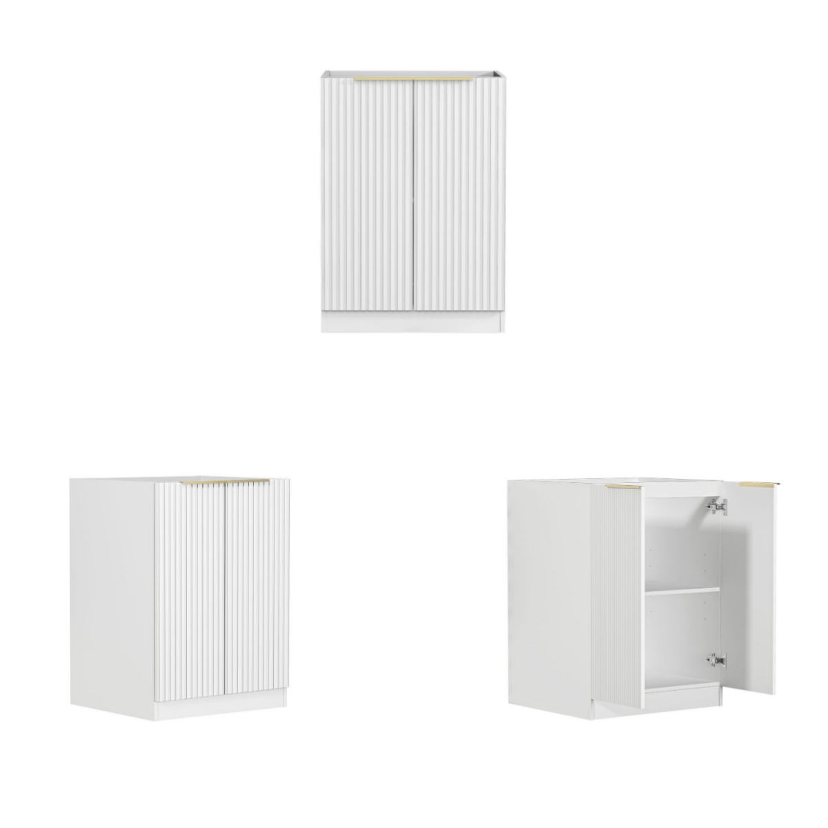 Noosa White Base laundry Cabinet Set 1060x600x900mm
