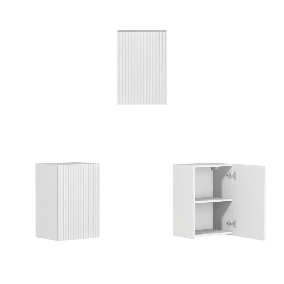 Noosa White Cabinet Laundry Set 1715x600x2100 (Style C)