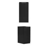 Byron Black Oak Cabinet Laundry Set 1715x600x2100 (Style C)