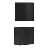 Byron Black Oak Cabinet Laundry Set 1715x600x2100 (Style B)
