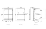 Byron Black Oak Mini Laundry (Base Cabinet Laundry Set 650mm)