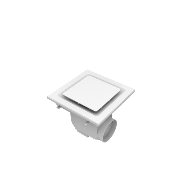 MODURA AllAir Classic 8" ‐ Square Ceiling Mounted Exhaust Fan, Cut Out 205 x 205mm