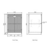 Marlo Black Cabinet Laundry Set 1305x600x2100 (Style A)