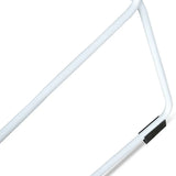 Calibre CBS2007-SD 65cm Bar Stool - white Seat With white metal Frame