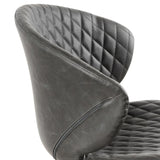 Calibre COC6194-LF Office Chair - Charcoal with White Base