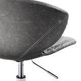 Calibre COC6194-LF Office Chair - Charcoal with White Base