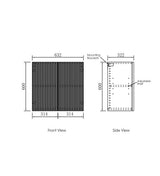 Marlo Black Cabinet Laundry Set 1305x600x2100 (Style B)