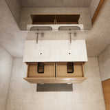 Riva Banff Wall Hung Vanity Coastal Oak (All Sizes)