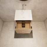 Riva Banff Wall Hung Vanity Coastal Oak (All Sizes)
