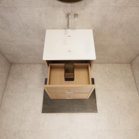 Riva Banff Wall Hung Vanity Coastal Oak (All Sizes)