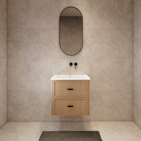 Riva Banff Wall Hung Vanity Coastal Oak (All Sizes)