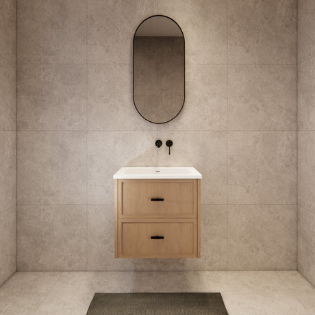 Riva Banff Wall Hung Vanity Coastal Oak (All Sizes)