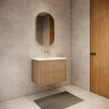 Riva Banff Wall Hung Vanity Coastal Oak (All Sizes)