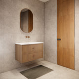 Riva Banff Wall Hung Vanity Coastal Oak (All Sizes)