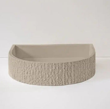 Sticks & Stone Concrete Rugged Half Moon Basin