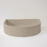 Sticks & Stone Concrete Rugged Half Moon Basin