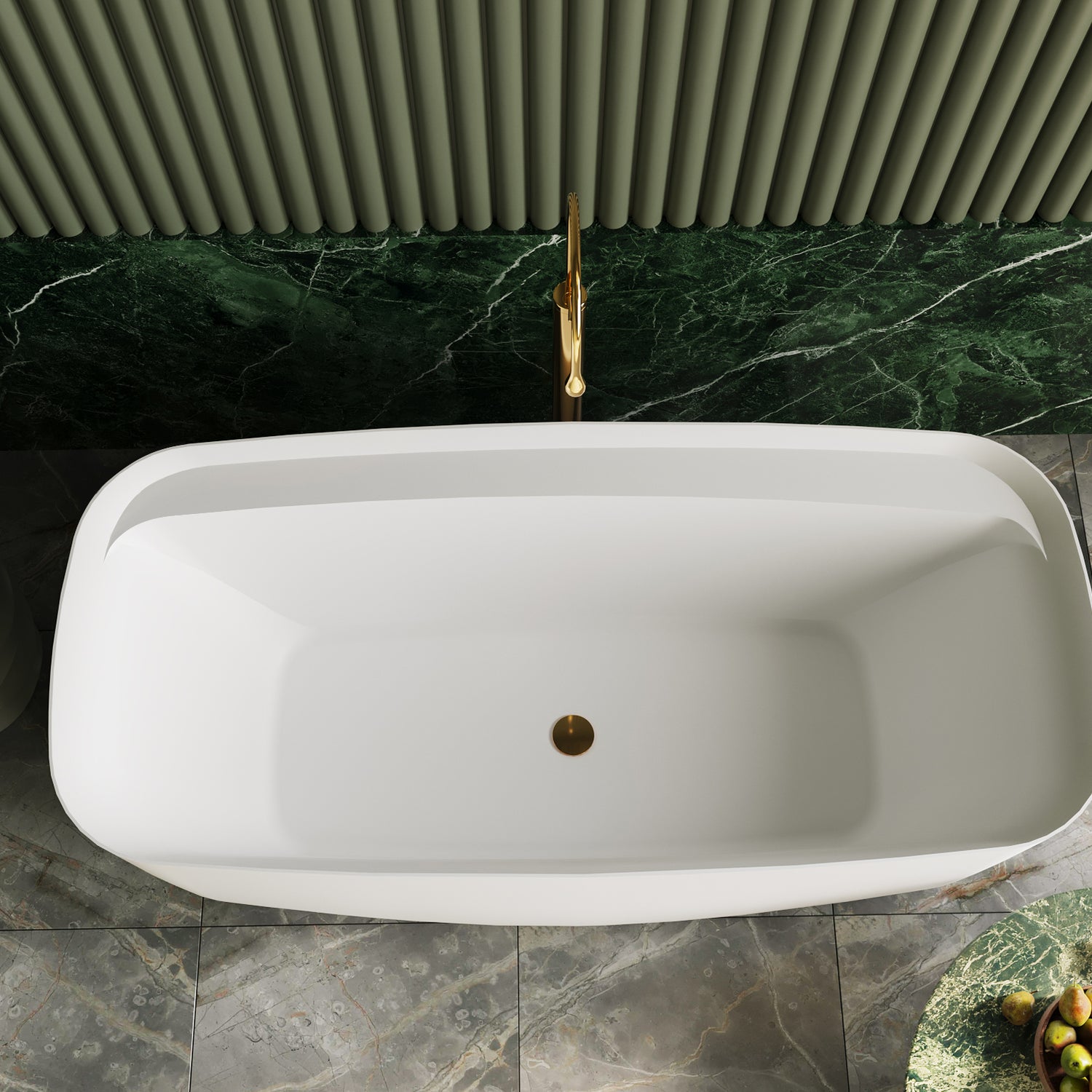 TERRICCIO Freestanding Bathtub Overflow 1700MM/1500MM