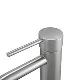 LUCID PIN Series Round Tall Basin Mixer - Brushed Nickel