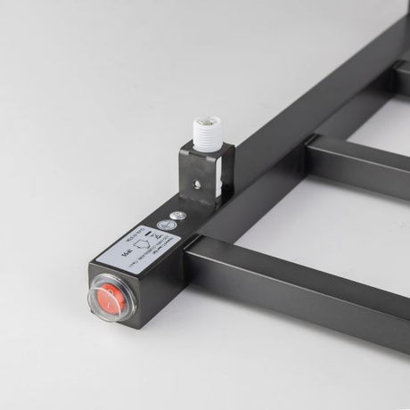 Square Electric Heated Towel Rack 4 Bars - Brushed Gun Metal