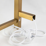 Square Electric Heated Towel Rack 6 Bars - Brushed Brass