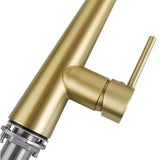 AQU Round Pull Out Kitchen Sink Mixer Tap