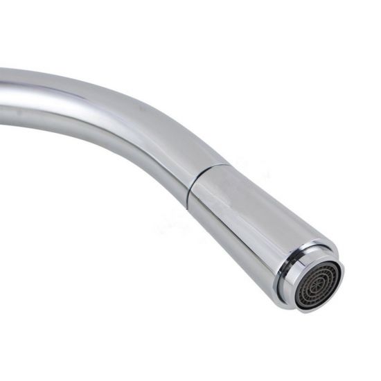 AQU Round Pull Out Kitchen Sink Mixer Tap