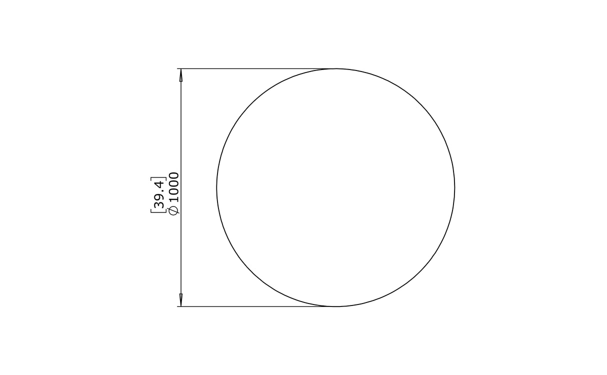 EcoSmart CIRC 40 Concrete Coffee Table