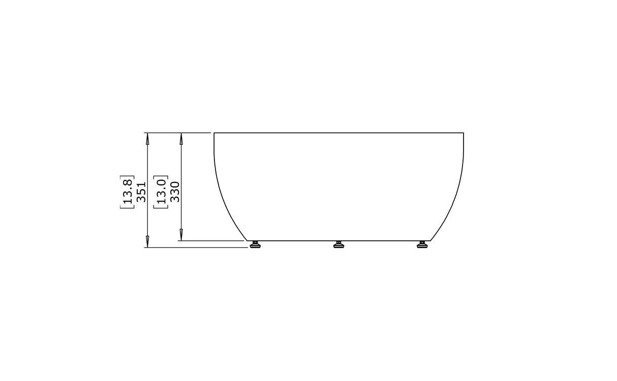 EcoSmart CURV 30/40 Concrete Coffee Table