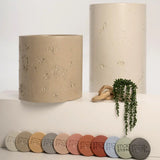 Sticks & Stone Concrete Textured Half Height Round Pedestal Basin
