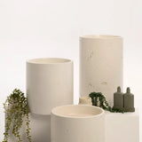 Sticks & Stone Concrete Polished Half Height Round Pedestal Basin