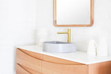 Sticks & Stone Concrete Polished Half Moon Basin