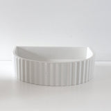 Sticks & Stone Concrete Ribbed Half Moon Basin