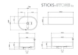 Sticks & Stone Concrete Polished Vessel Basin