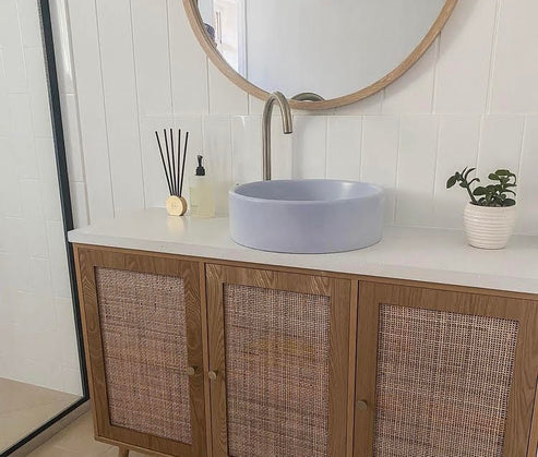 Sticks & Stone Concrete Polished Round Basin