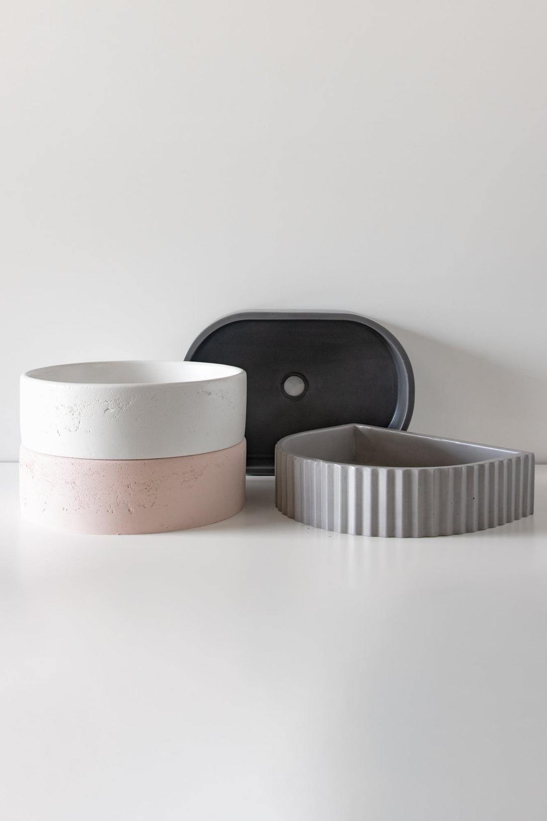 Sticks & Stone Concrete Round Textured Basin