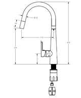 Luxa Pull Out Sink Mixer-PC1017LF