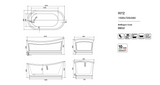 RITZ Freestanding Bathtub with Overflow (Matte Grey) (1700mm)