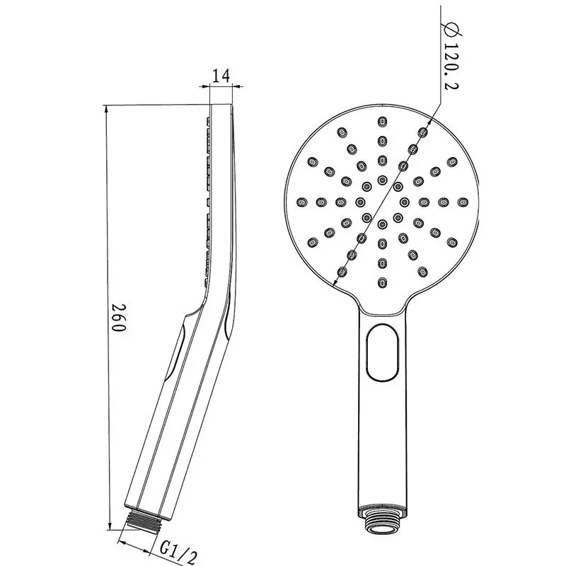 Pentro Round 3 Functions Hand Shower Spray