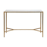 Chloe Stone Console Table - Large Antique Gold