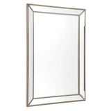 Zeta Wall Mirror - Medium Antique Silver