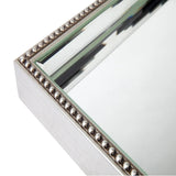 Zeta Mirror Tray - Large Antique Silver