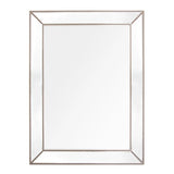 Zeta Wall Mirror - Large Antique Silver