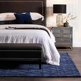 Rochester material:Mirrored Bedside Table