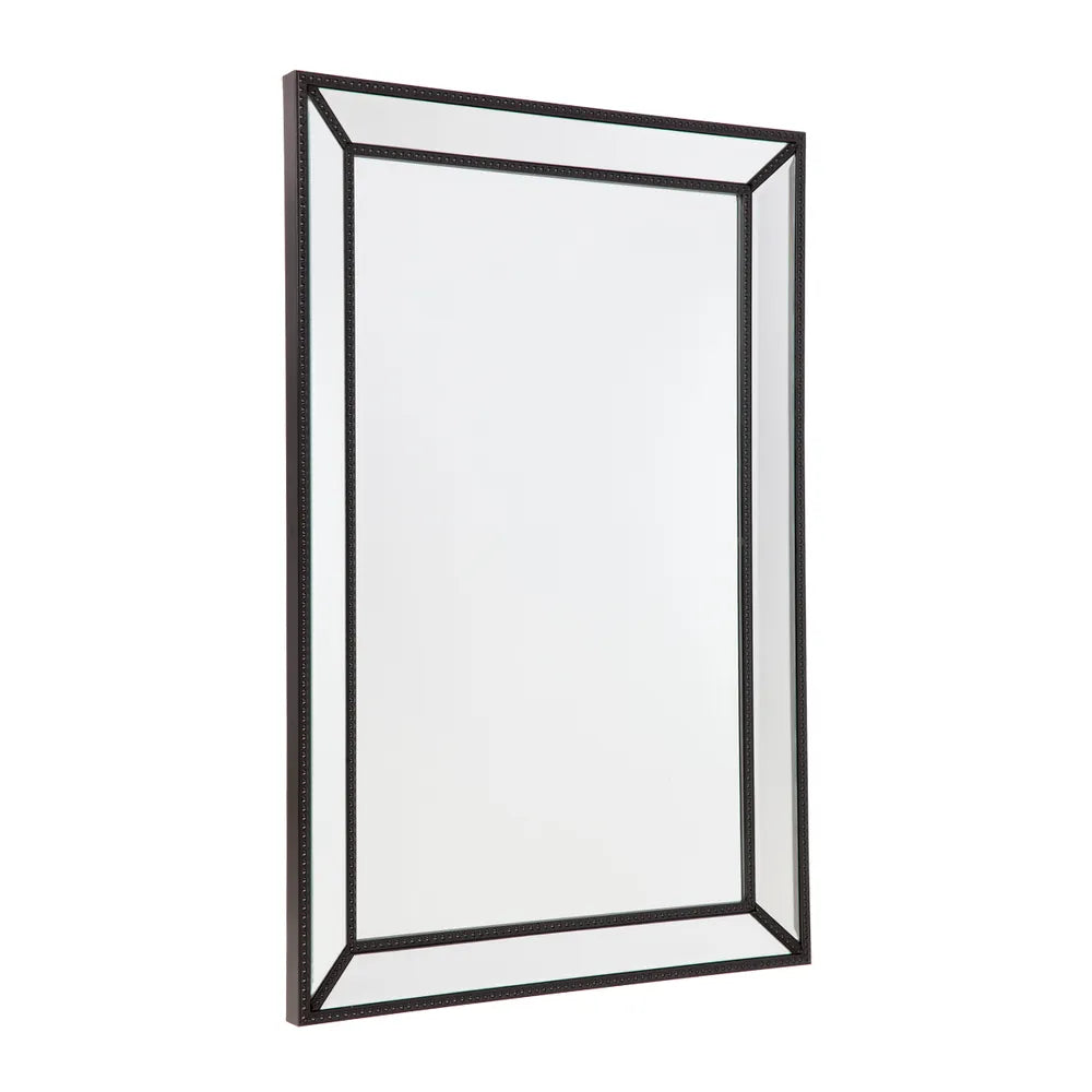 Zeta Wall Mirror - Medium Black