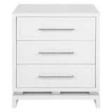 Pearl Bedside Table - Large White