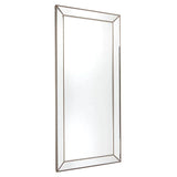 Zeta Floor Mirror - Antique Silver